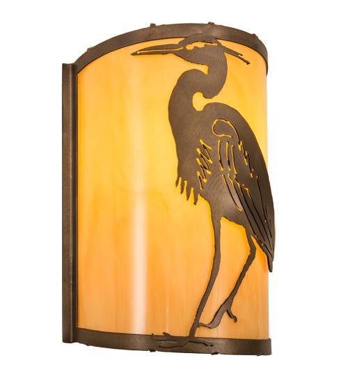 8"W Heron Wall Sconce