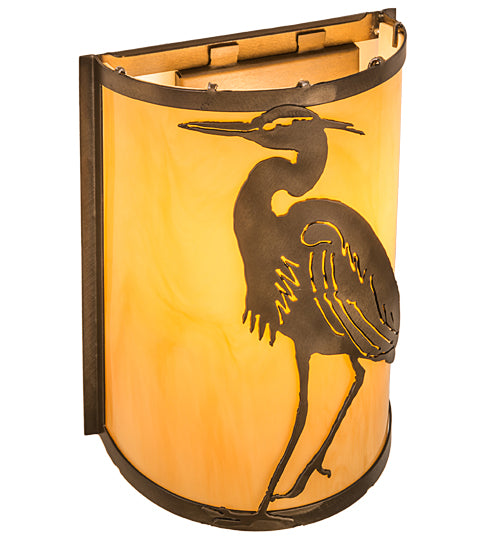 8"W Heron Wall Sconce