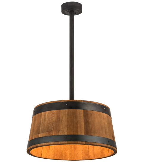 25"W Whiskey Barrel Pendant