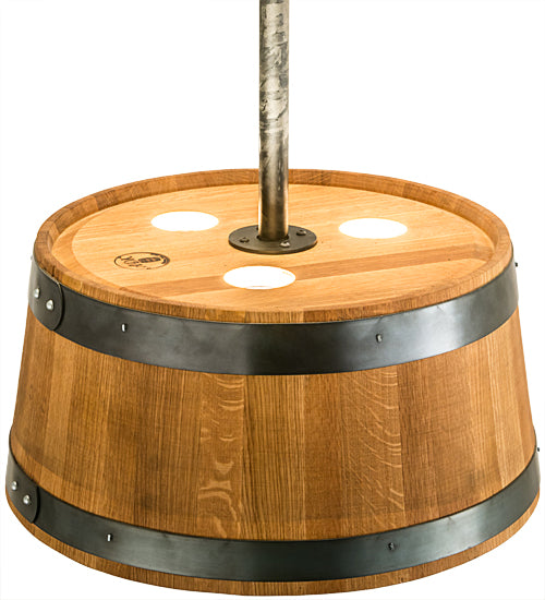 25" Wide Whiskey Barrel Pendant