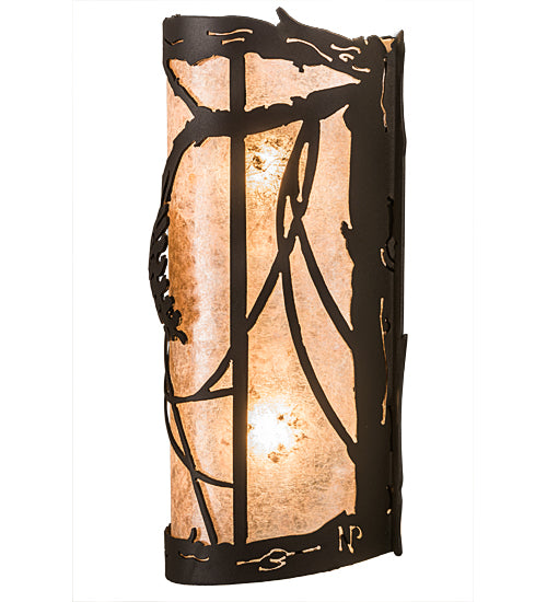 8" Wide Whispering Pines Wall Sconce