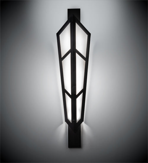 20" Wide Deep Polaris Wall Sconce