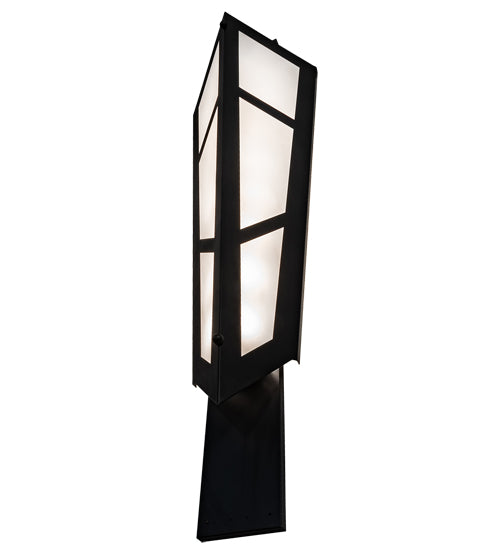 20" Wide Deep Polaris Wall Sconce