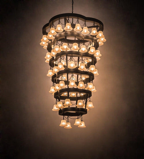 60"W Cretella 72 Lt Six Tier Chandelier