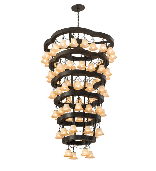 60"W Cretella 72 Lt Six Tier Chandelier