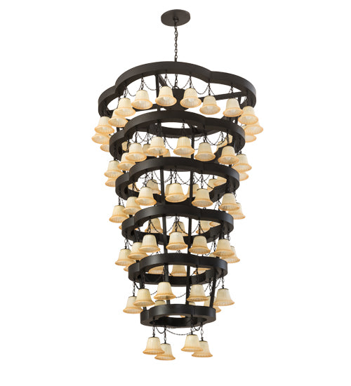 60"W Cretella 72 Lt Six Tier Chandelier