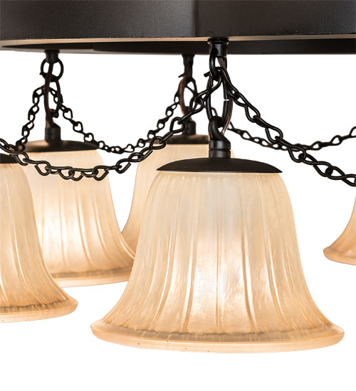 60"W Cretella 36 Lt Three Tier Chandelier