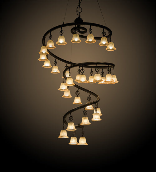 60" Wide Zikloi 30 Lt Chandelier