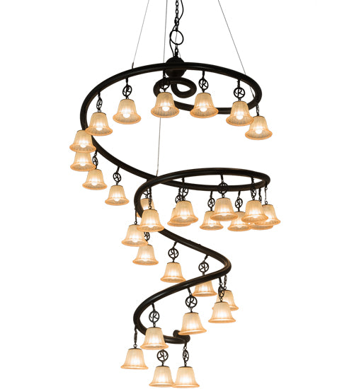 60" Wide Zikloi 30 Lt Chandelier