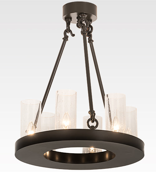 18" Wide Loxley 6 Light Chandelier