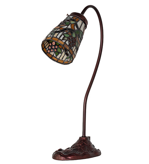 18" High Jeweled Grape Gooseneck Accent Lamp