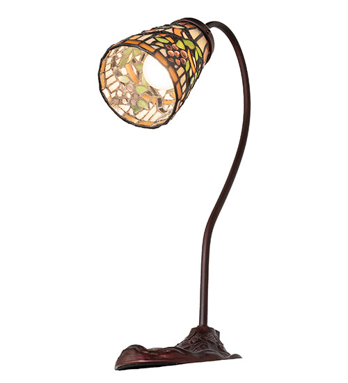 18" High Jeweled Grape Gooseneck Accent Lamp