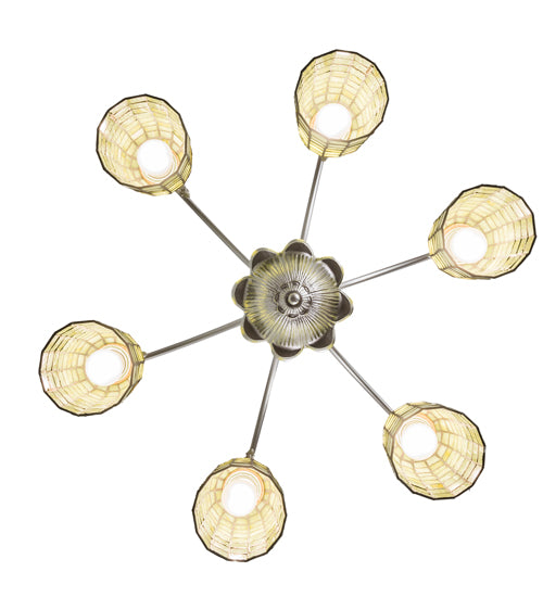 26" Wide Terra Verde 6 Light Chandelier