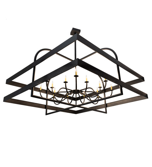 84" Square Aldari 16 Light Chandelier