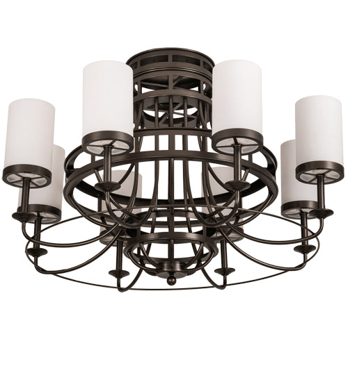 46" Wide Saxony 8 Light Chandelier