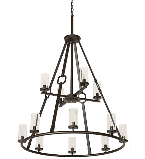 38"W Loxley Hugo 12 Lt Chandelier