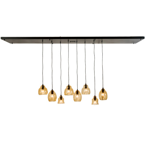 96" Long Raquel 8 Light Cascading Pendant