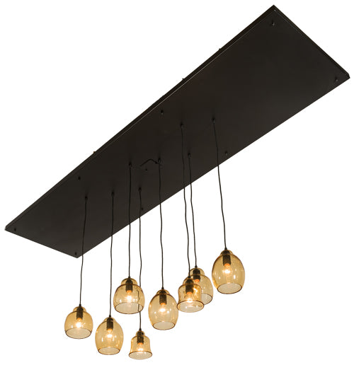 96" Long Raquel 8 Light Cascading Pendant