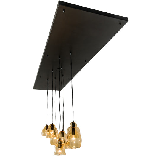 96" Long Raquel 8 Light Cascading Pendant