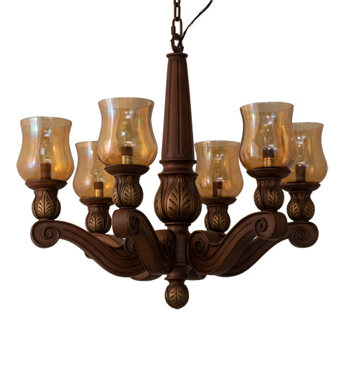 30" Wide Kendall 6 Light Chandelier