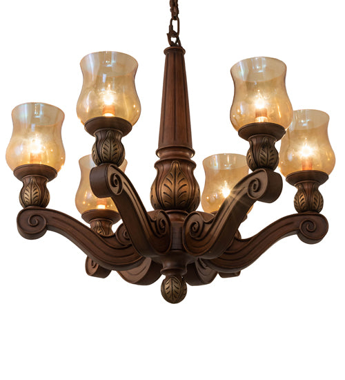 30" Wide Kendall 6 Light Chandelier