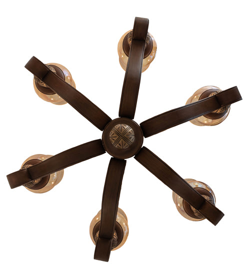 30" Wide Kendall 6 Light Chandelier