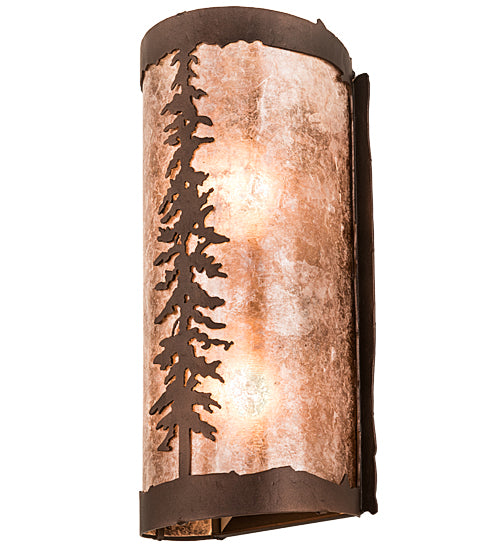 5" Wide Tall Pines Wall Sconce