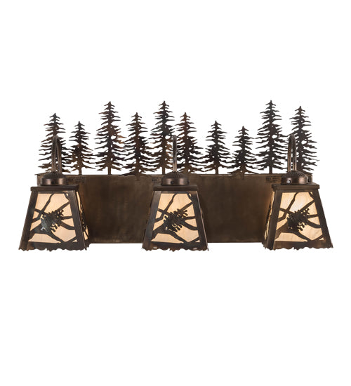 28" Wide Spruce Pine 3 Light Vanity Light