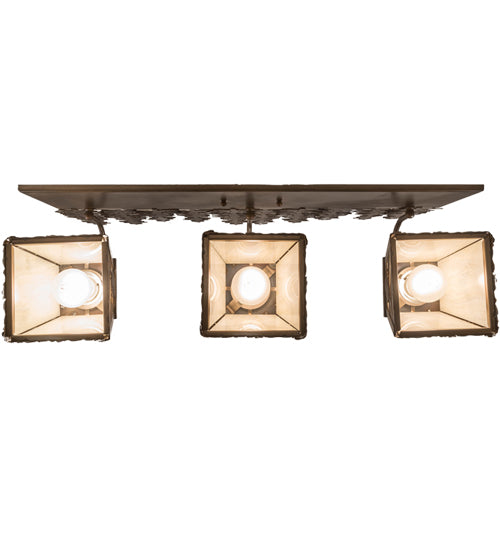 28" Wide Spruce Pine 3 Light Vanity Light