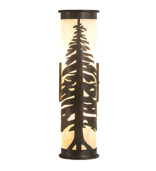 5" Wide Pine Tree Wall Sconce