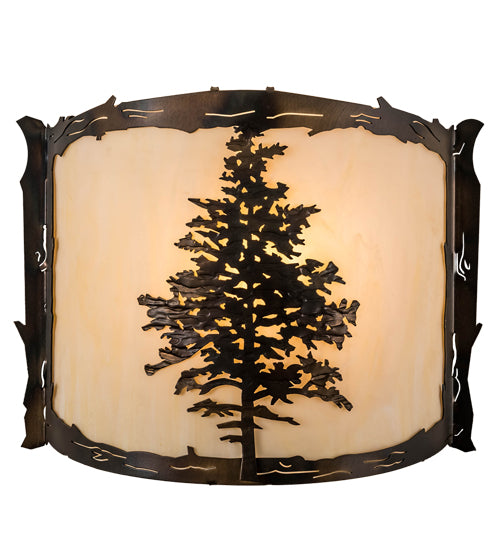 12" Wide Tamarack Wall Sconce