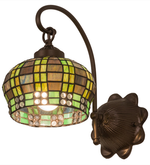 7"W Jeweled Basket Wall Sconce