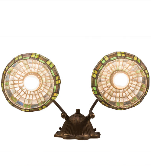 18.5"W Jeweled Basket 2 Lt Wall Sconce