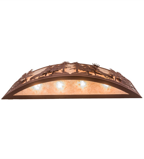 36"W Wildlife At Dusk Wall Sconce