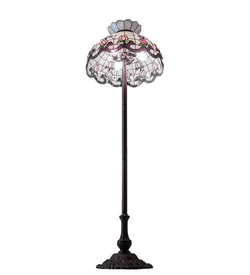 62" High Roseborder Floor Lamp