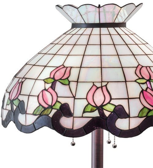 62" High Roseborder Floor Lamp