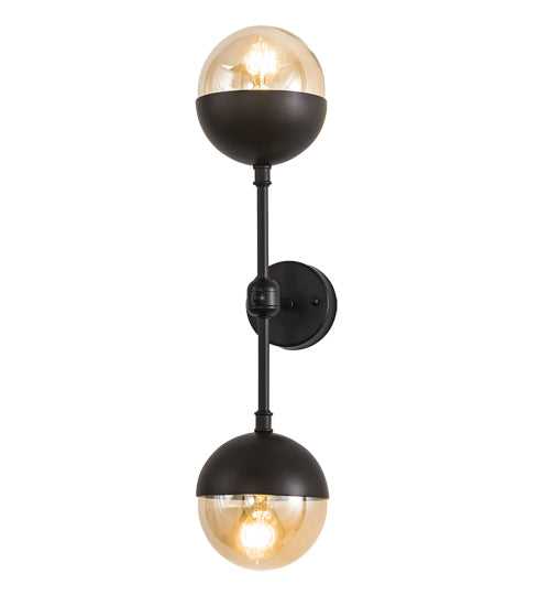 6" Wide Bola Deux Wall Sconce