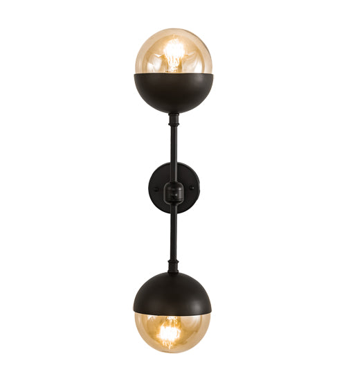 6" Wide Bola Deux Wall Sconce