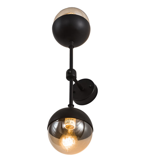 6" Wide Bola Deux Wall Sconce