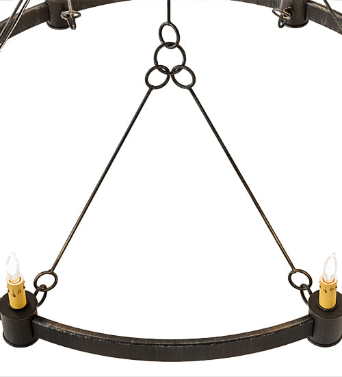 36"W Kenosha 6 Lt Chandelier