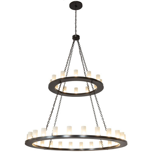 72" Wide Loxley 36 Light Two Tier Chandelier