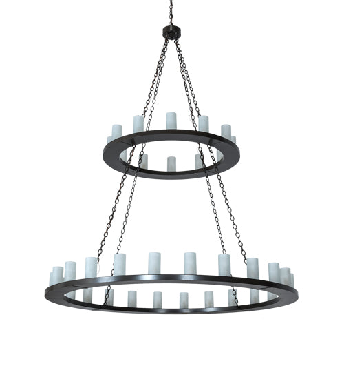 72" Wide Loxley 36 Light Two Tier Chandelier