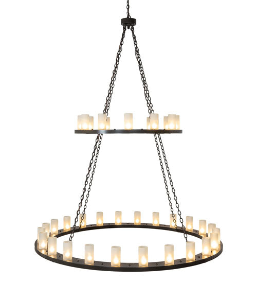 72" Wide Loxley 36 Light Two Tier Chandelier