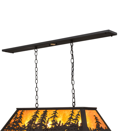 36" Long Tall Pines Oblong Pendant