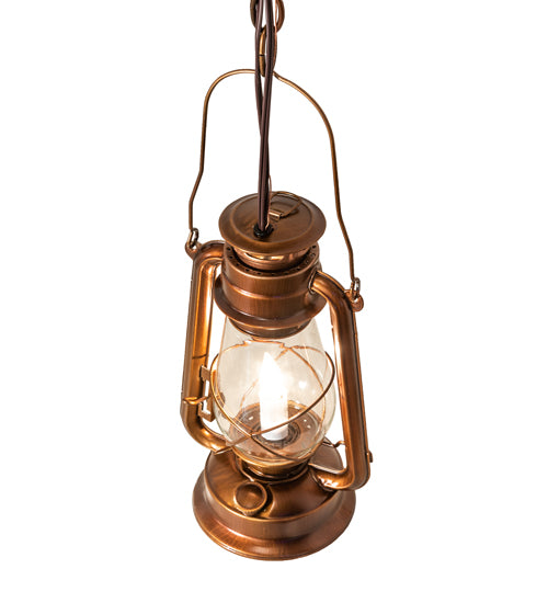 7" Wide Miners Lantern Mini Pendant