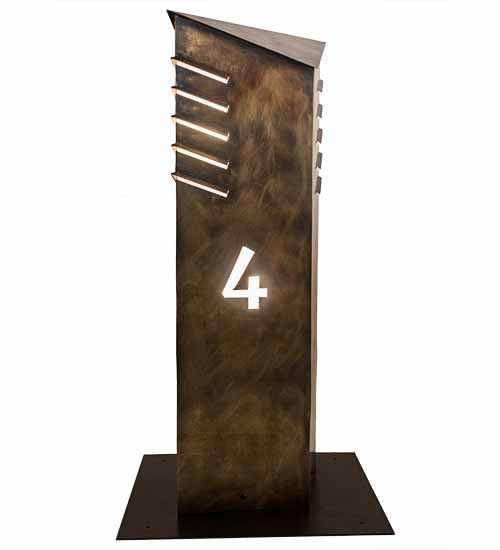 36" High Aploks Personalized 4 Bollard