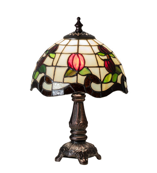 12" High Roseborder Mini Lamp