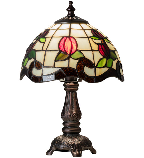 12" High Roseborder Mini Lamp