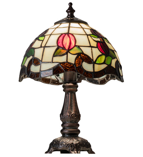 12" High Roseborder Mini Lamp