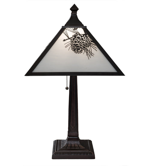 22"H Winter Pine Table Lamp